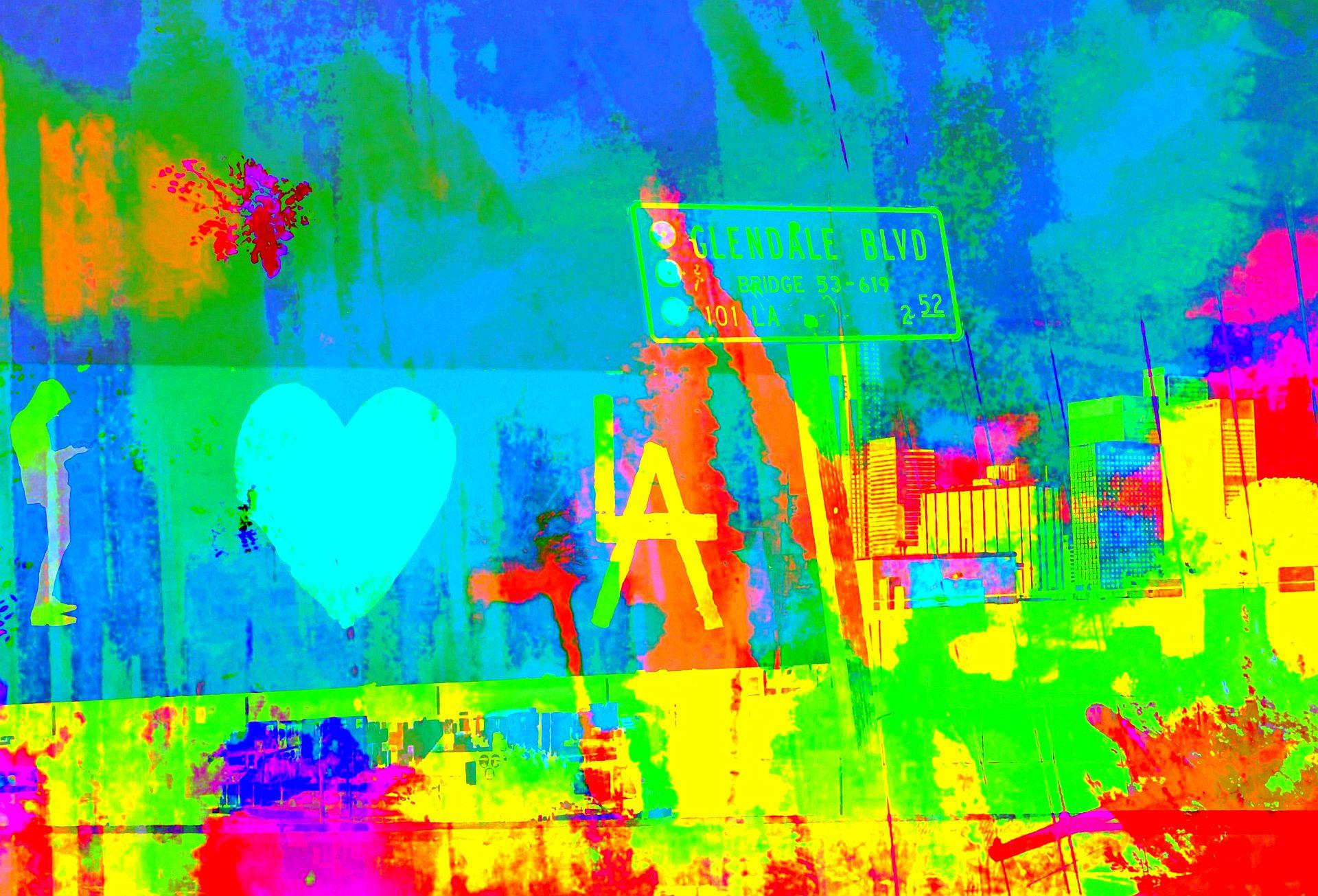 Susanne Belcher "Love On The 101" 37x45 Digital Photo Collage $1300
