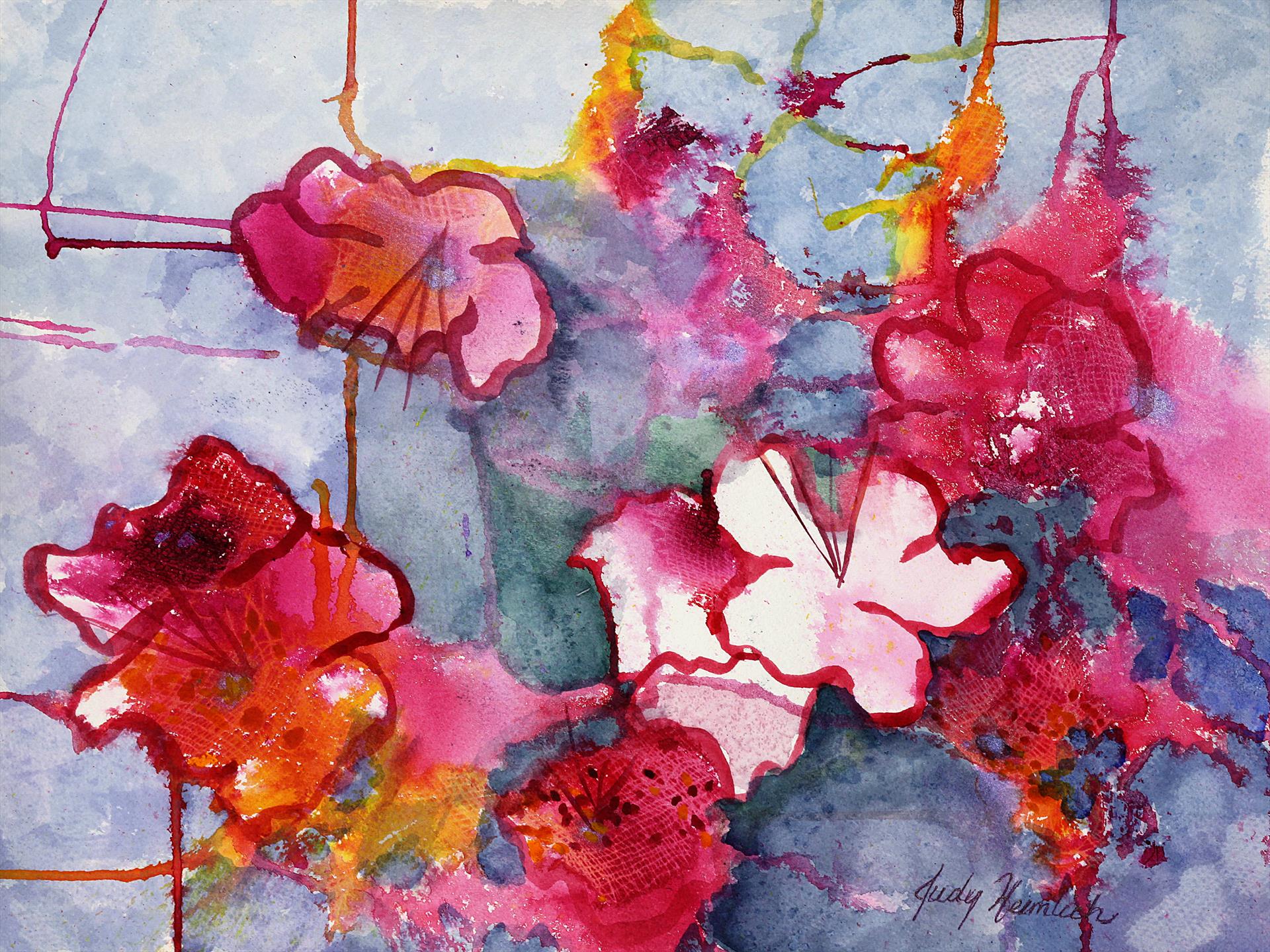 Judy Heimlich - Flower Patterns 22x28 Watercolor $775